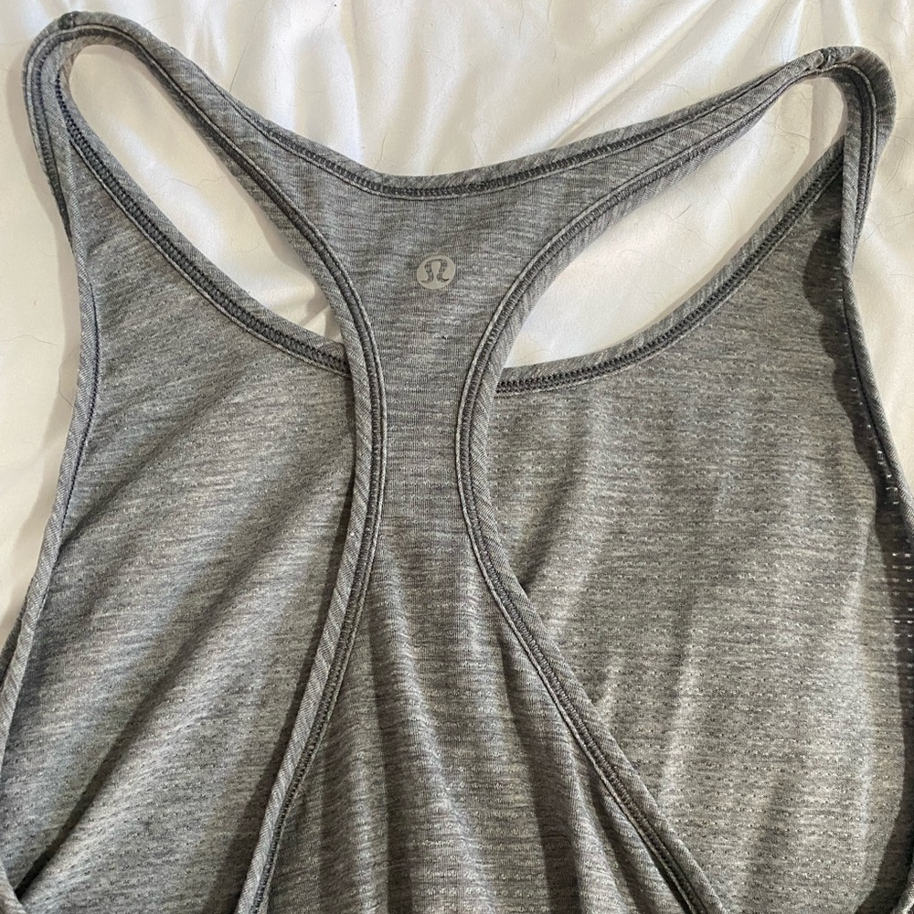 Lululemon gray tank top. Size 8